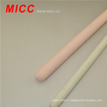 Tubes de protection thermocouple en céramique d&#39;alumine de 99,5% de MICC blanc / rose